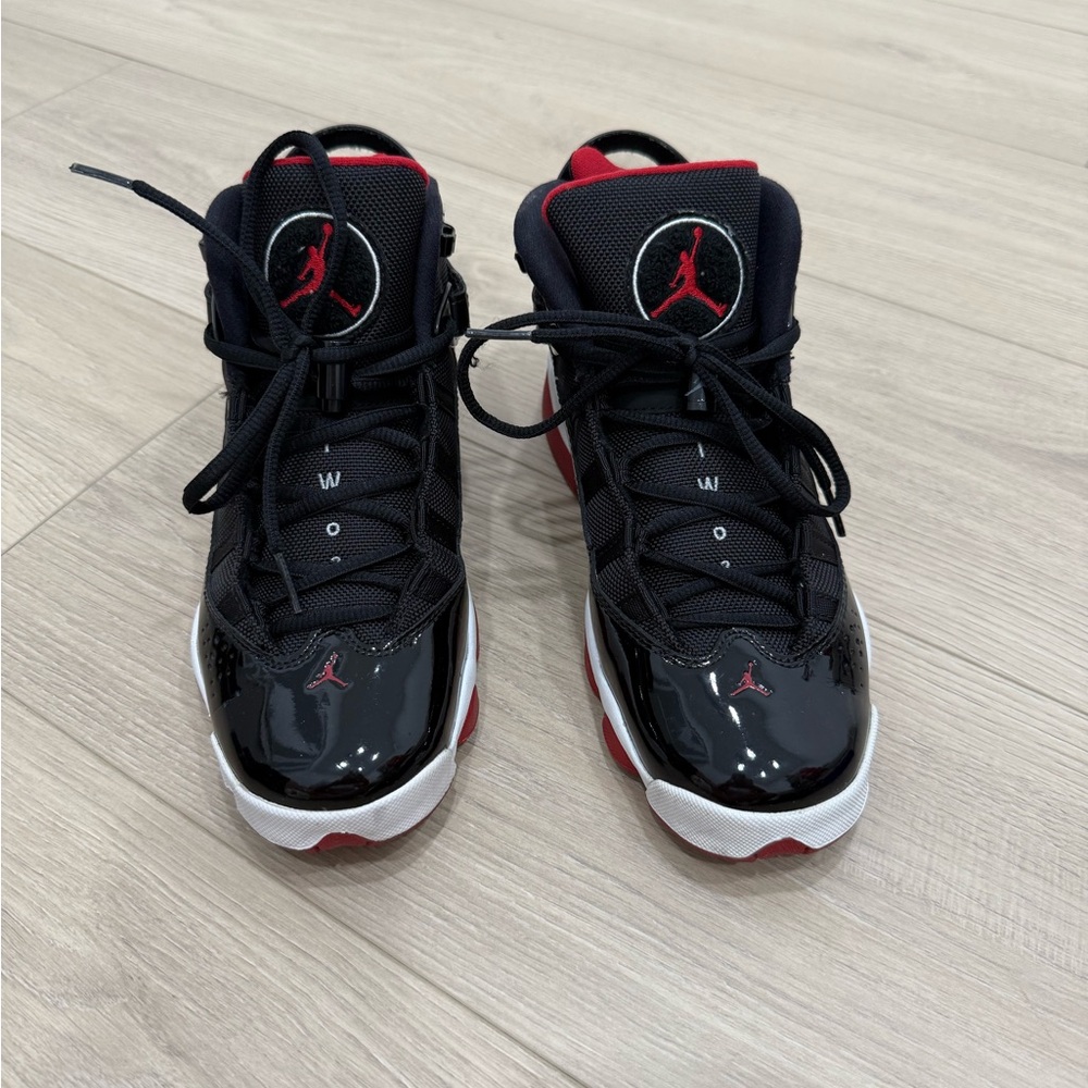 Jordan two ring Black and Red Athletic Sneakers